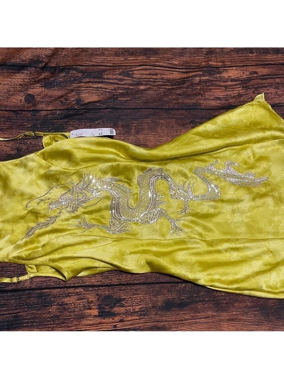 NWT Urban Outfitters Dragon Satin Dress XS - Picture 10 of 10